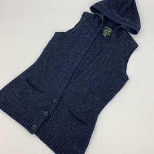 Woolrich Vest Hoodie Sweater. Sz. M